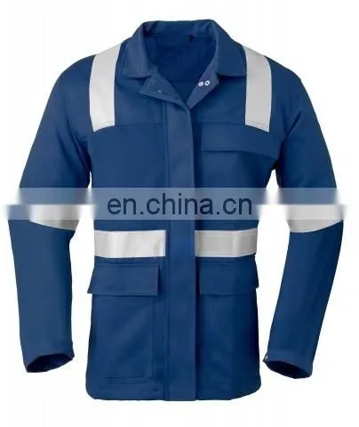 EN20471 Breathable Flame Retardant Anti-Static Jacket with reflective stripes