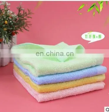 2piece/lot High quality Bamboo fiber fabric children baby Square towel saliva towel Face Sweat towel bathroom
