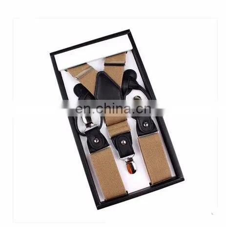 High-end brand 6 cllips european and American style suspenders