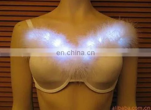 led bra/sexy model's light up bra