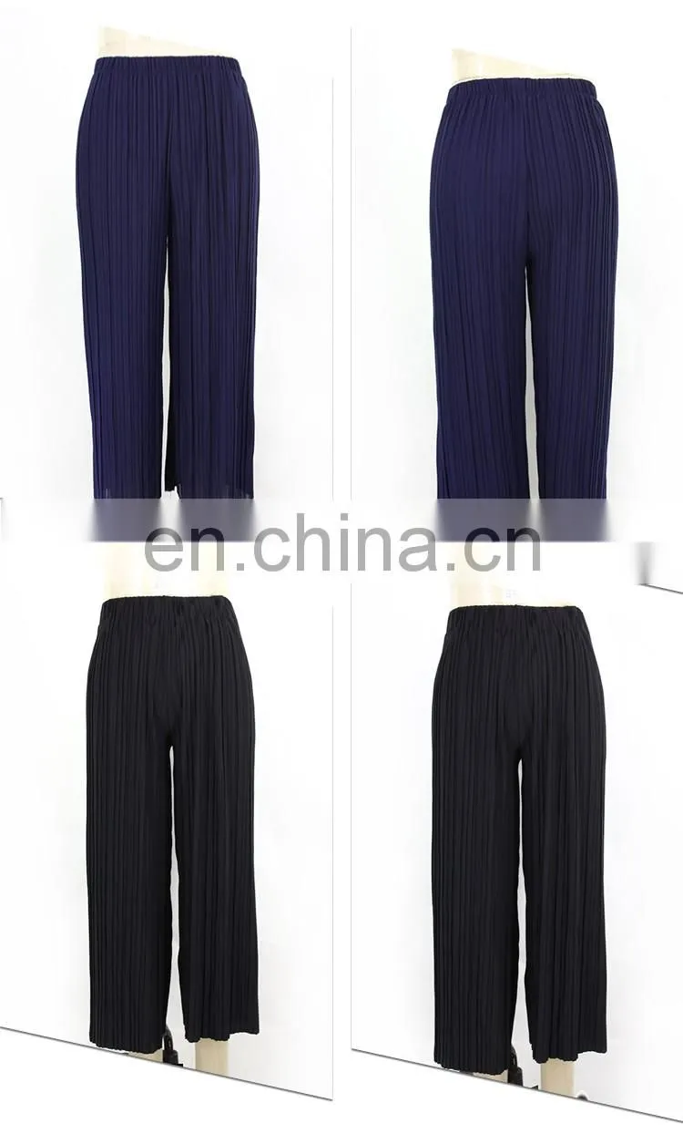 Guangzhou Polyester Fiber Plus Size Women Wholesale Ruffle Pants