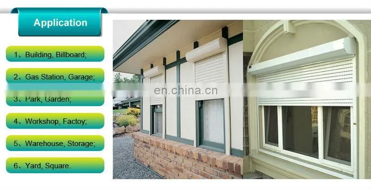 outdoor rain protection aluminum roller blinds