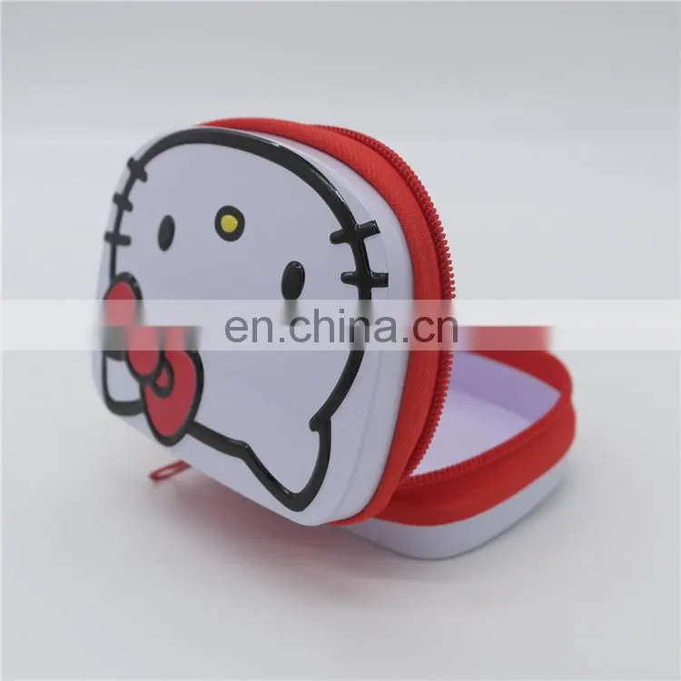 Round gift metal tin wallet tin coin wallet wholesale