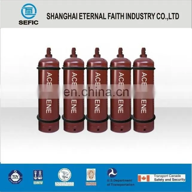 5L Steel Acetylene Cylinder Mini Acetylene Gas Cylinder