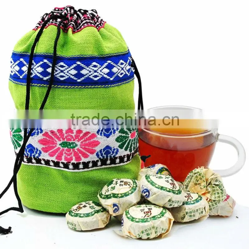 Pu 'er TuoCha, mini puer tuocha, Fermented puer tea per bag, mixed puer tea