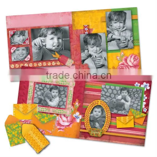 DIY Craft Set Green & Brown Lovely Fabulous Flowers Scrapbook Kit