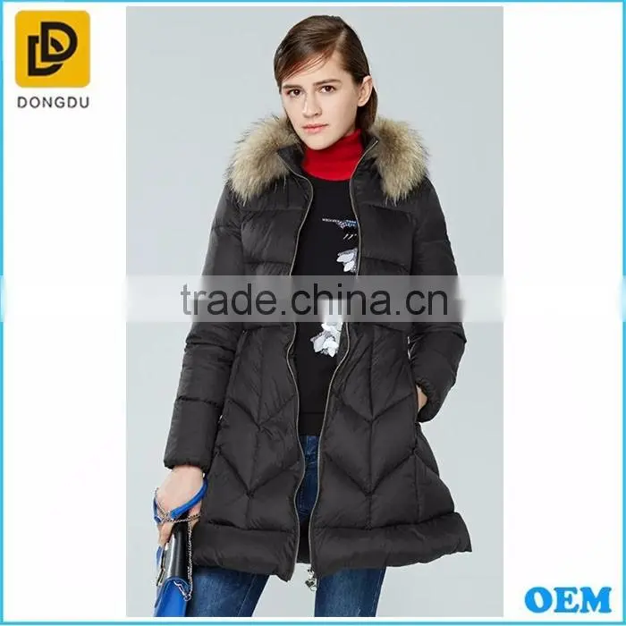 2016 alibaba winter coats factory Korea Black winter poncho coats