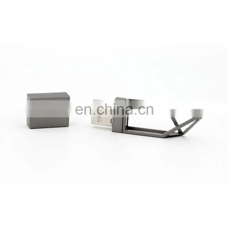Customized LOGO promotion gift paper clip metal stick USB flash drive money clip