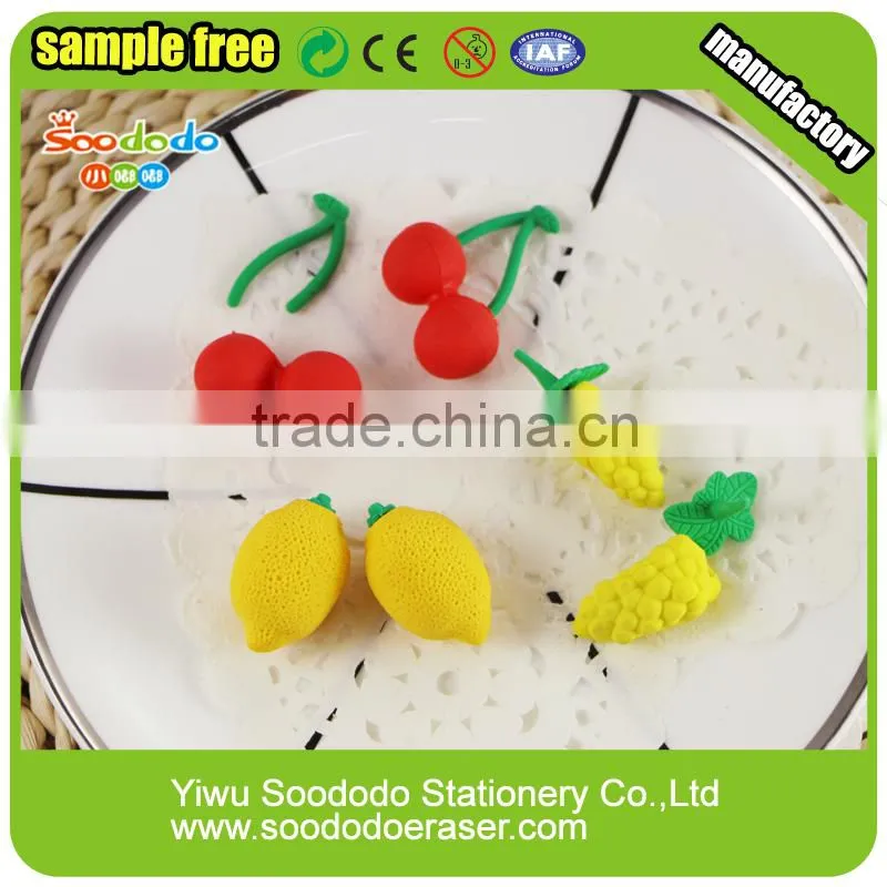 fruit shaped eraser wholesale stationery