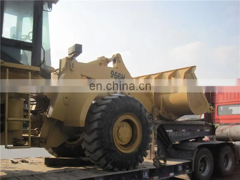 Japan caterpillar 966H wheel loader loading, CAT 966H front end loader send to the port