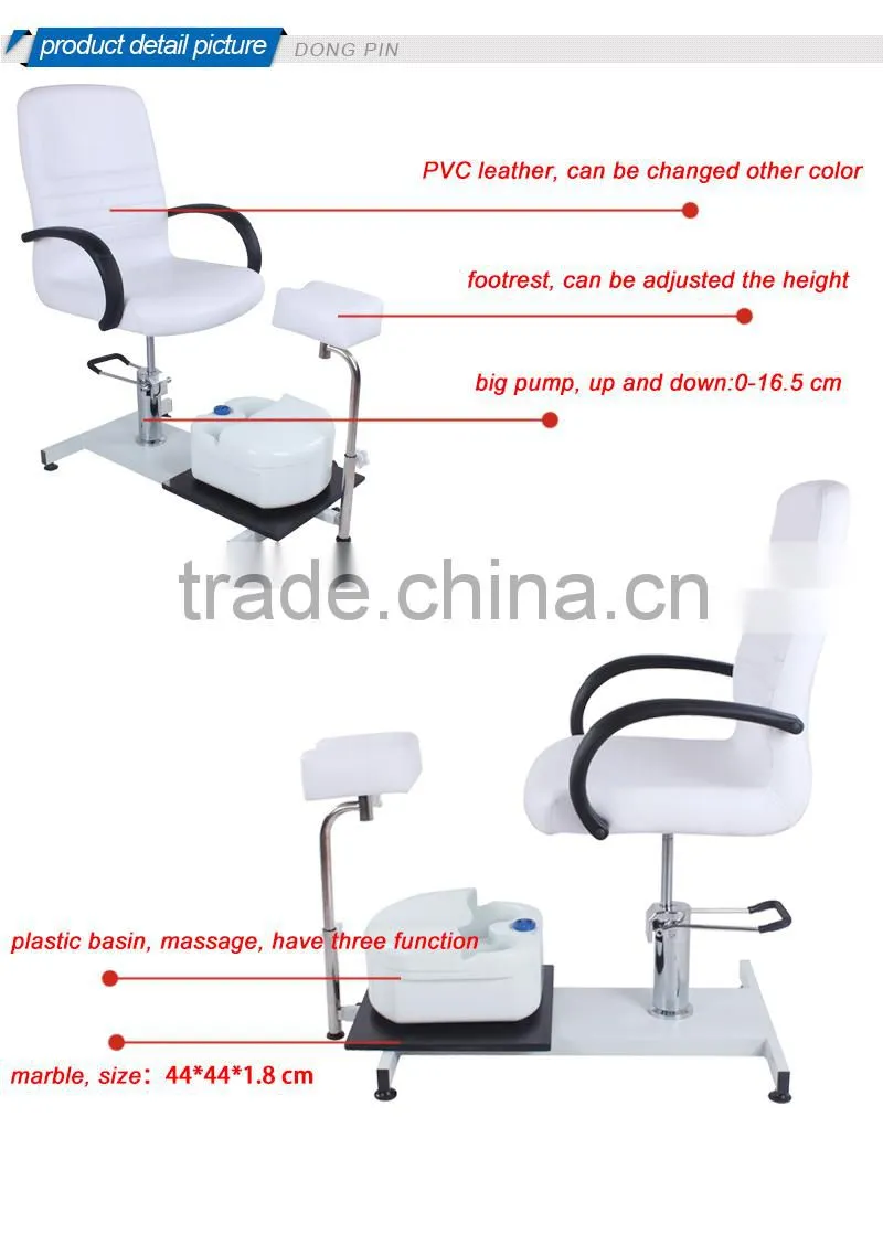 beauty salon furniture hydraulic tattoo chair with foot basin