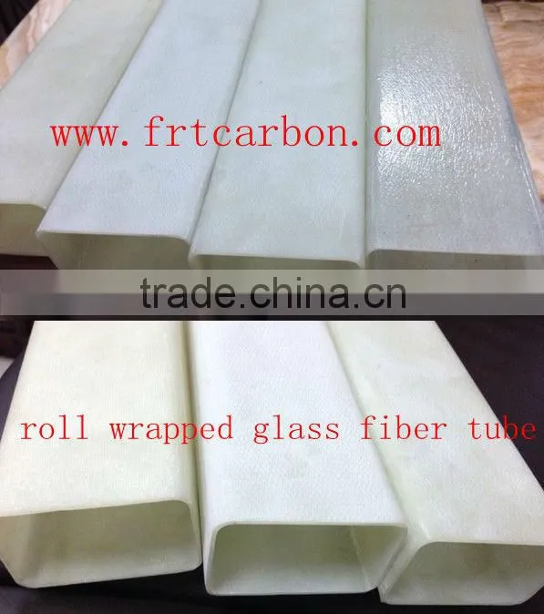 roll wrapped white glass composite square/rectangular tubing tube