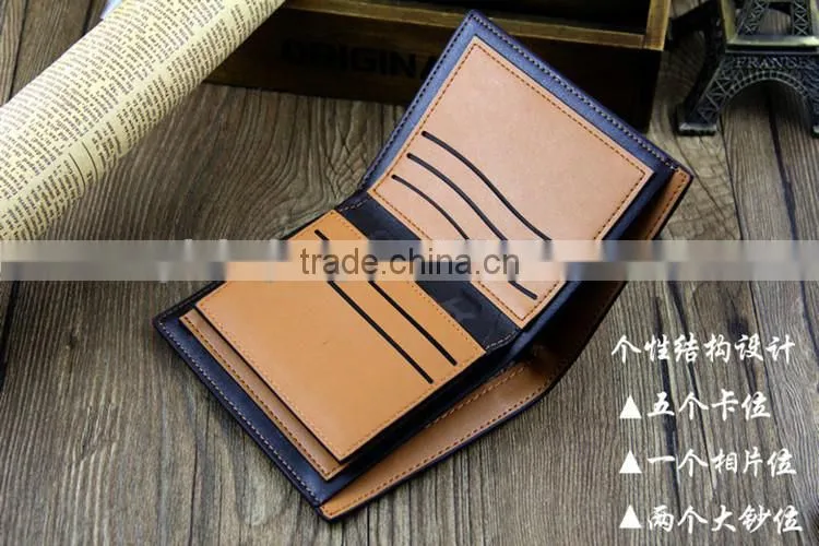 youth Korean style pu leather men's wallet