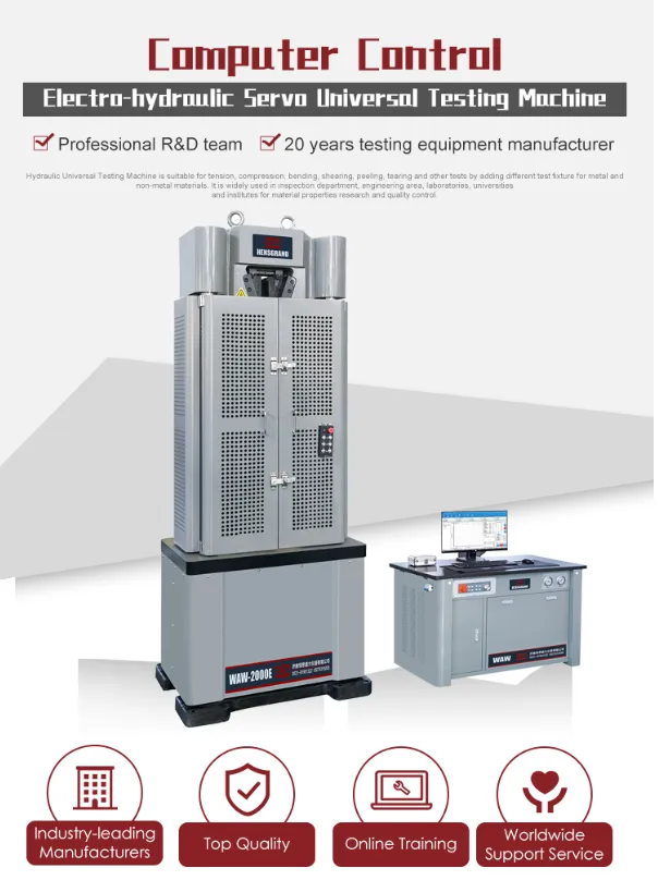 China Supplier Mechanical Universal Testing Equipment for Metal Steel Materials