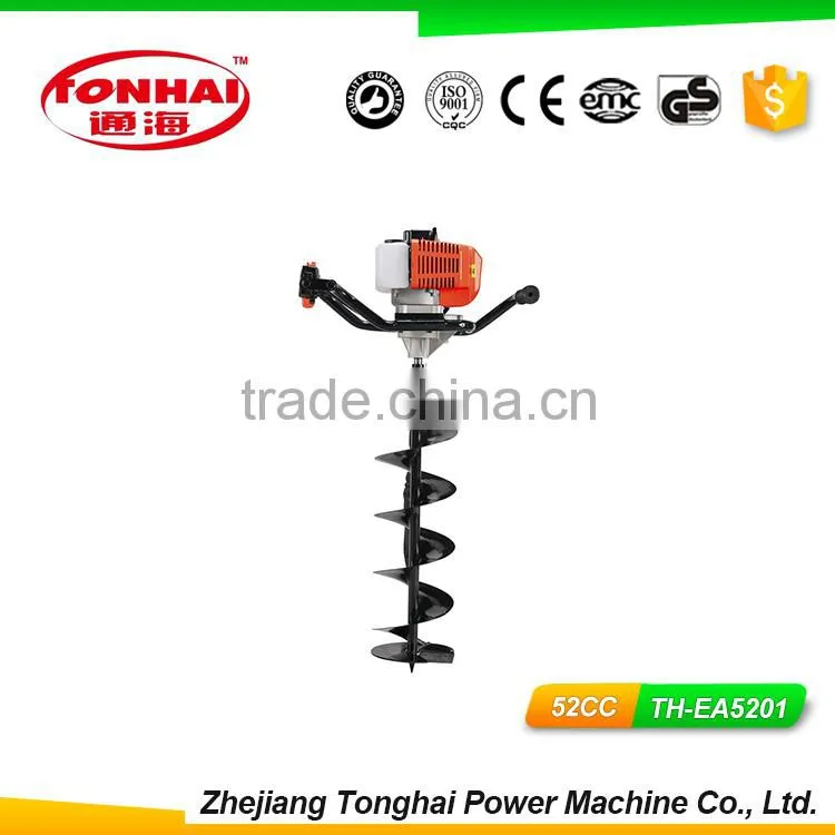 TH-EA5201 52CC gas powered post hole digger for tree transplanting augering holes