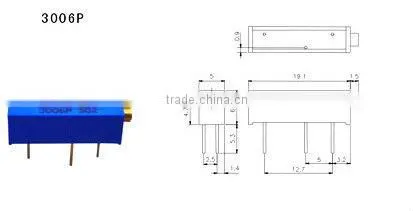 3006p Cermet Trimmer Potentiometer a10k potentiometer