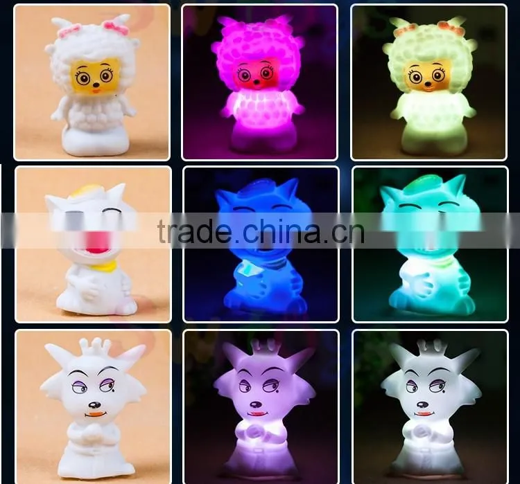 Led Light Up Toys,Hot Soft PVC Battery Powered Led Color Changing Christmas Tree Night Light Toys