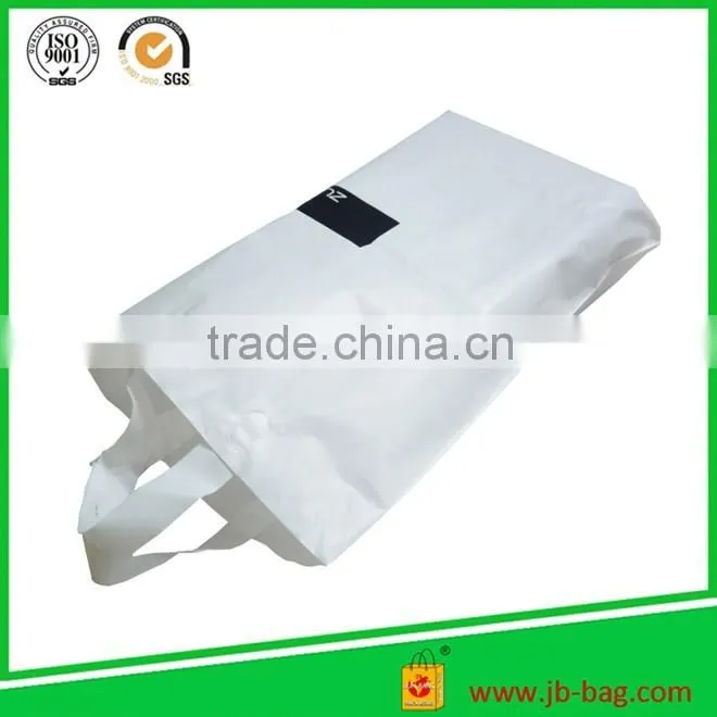 white plastic shopping handle bag for snack gift pack