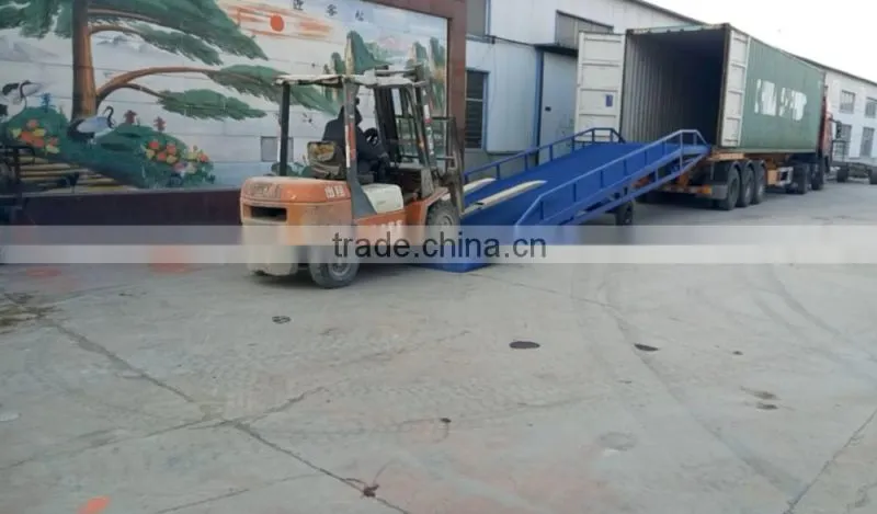 hydraulic mobile ramp for forklift