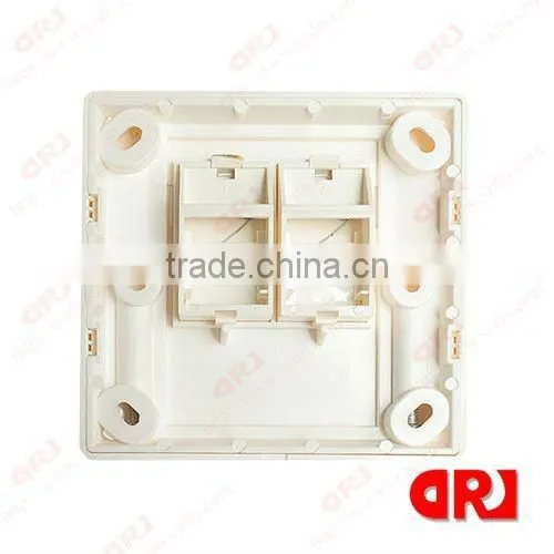 rj45 86 type Dual port Modular Wall Faceplate
