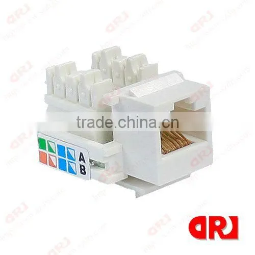 UTP amp rj45 cat5e keystone jack