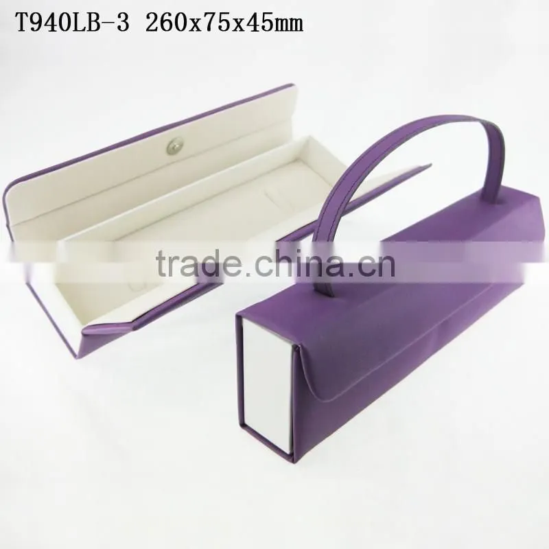 T491 Red Logo Printed Long Chain Jewelry Bracelet Box with Lining Velvet