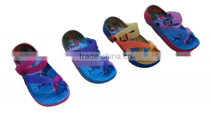 2015 children colorful sandal slipper