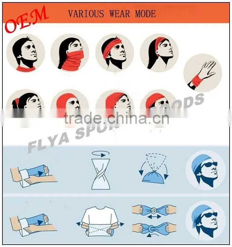multifunctional seamless tubular Mask Bandana skull Headwear