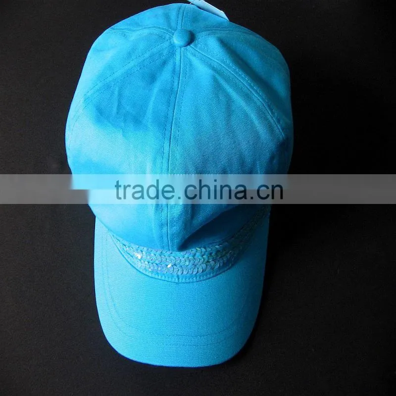 Fashion 100%cotton embroidery sun visor golf hat