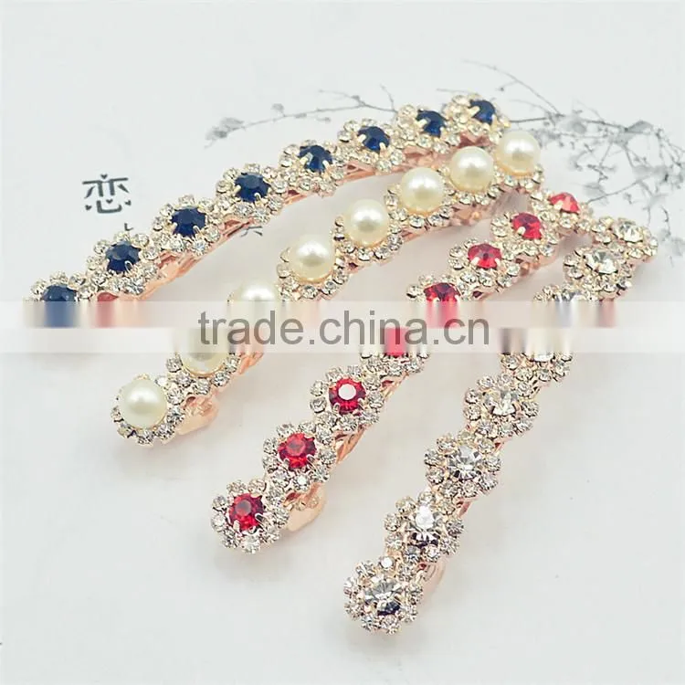 Colorful Crystals Mini Hair Claw Clamp Hair Clip for Women and Girls