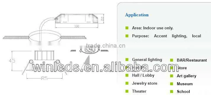 ceiling led light ceiling starry indoor use led light 8W
