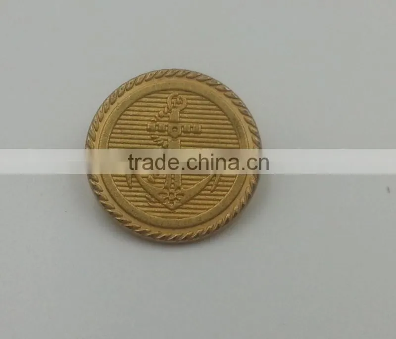 Anchor Logo metal shank button for ladies clothes -- MJ1107