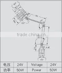 JL50D Flexible Halogen Machine Working Lamp