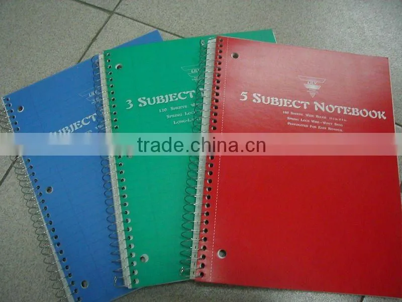 Customzied recycled exercise book