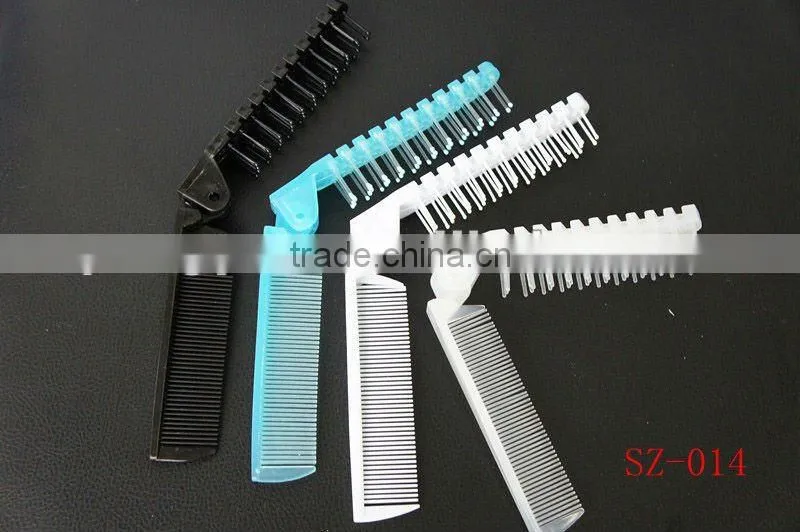 Folding popular and high quality travel plastic comb