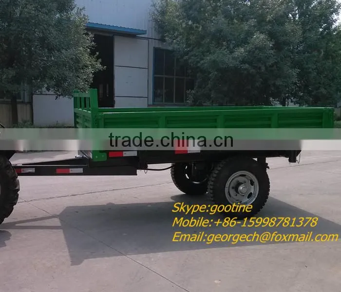 Farm machines hydraulic dump trailer for tractor