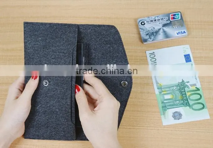 100% polyester felt bag felt fabric purse and wallet wholesale