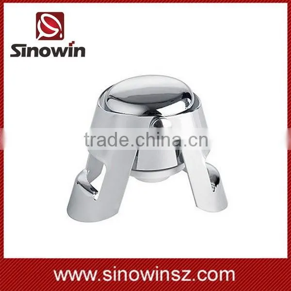 Sinowin metal champagne stopper with 3D Laser engraved