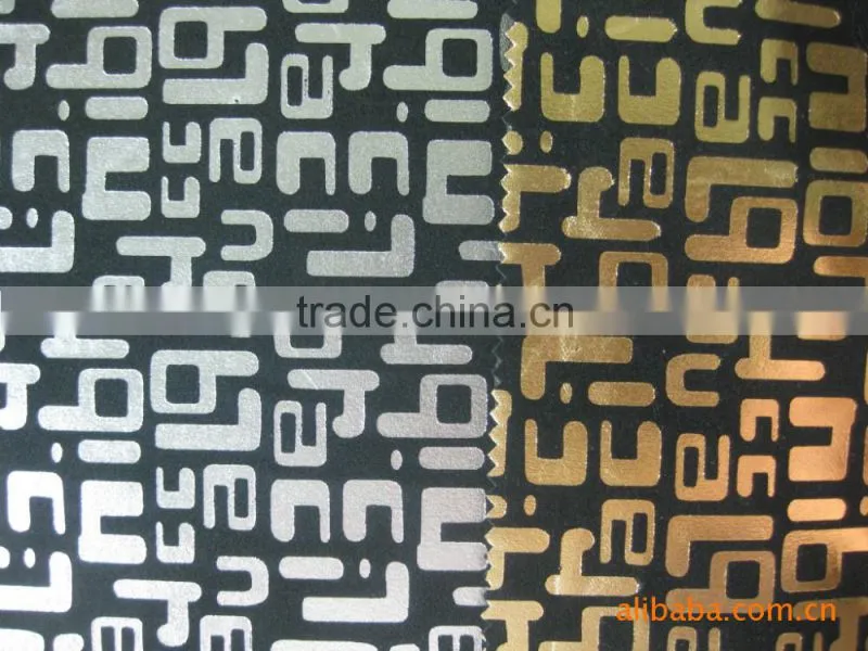 knitted bronzing flock fabric for upholstery