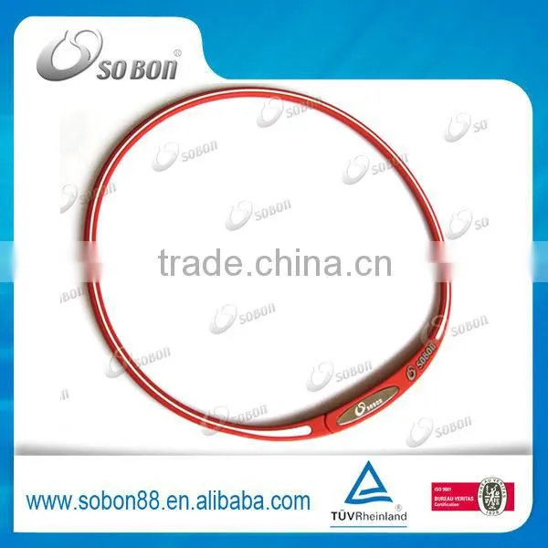 fashionable customized sobon silicone energy negative ion couple necklace dubai titanium jewelry necklace