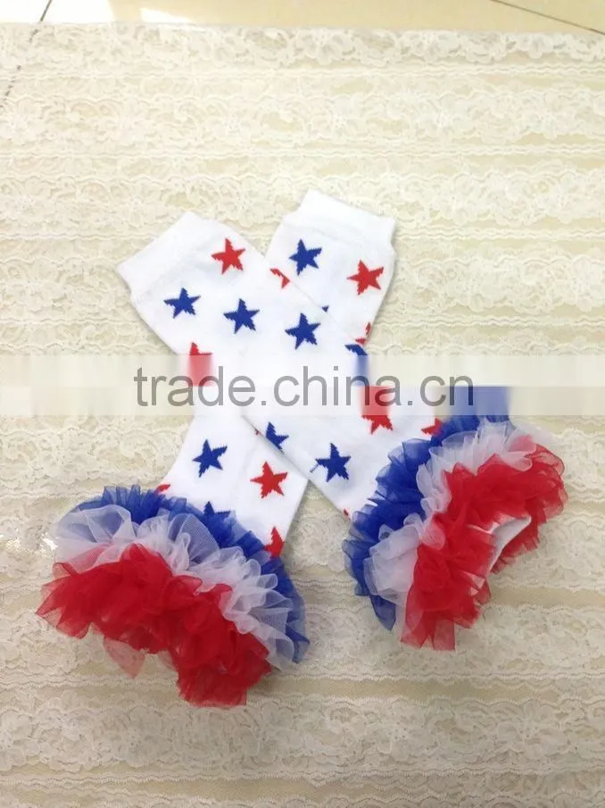 wholesale price ruffed lace leg warmers, baby solid color leggings for girls