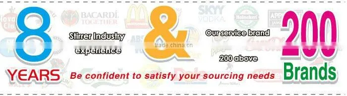 Revolving 3D ball plastic rod used in bar or restaurant available color, design logo