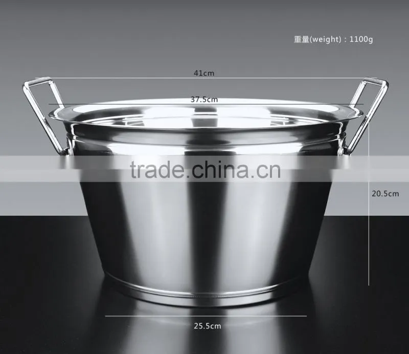 metal stainless steel soup bucket made in china