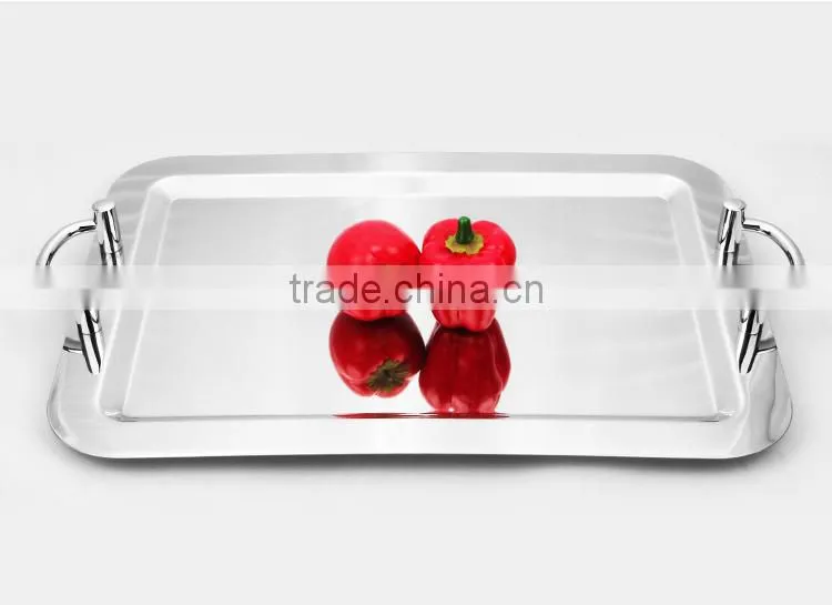 new products of gold rim stainless steel mirror polishing dinner plates for weddings