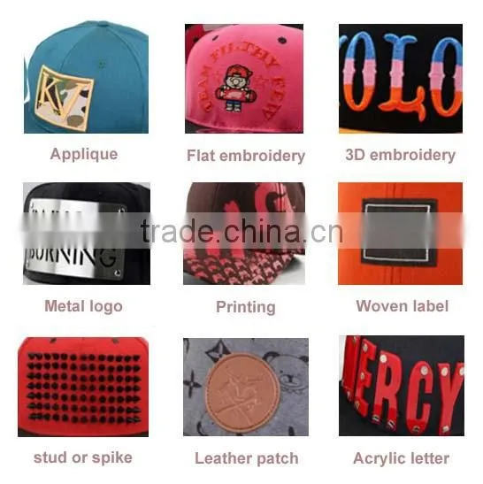 High Quality Custom Flat Brim Snapback Hats And Cap Men