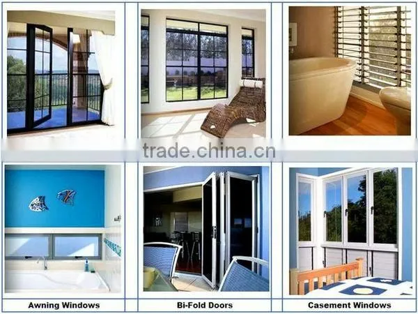 PVC/UPVC house casement windows grill designs india guangzhou factory