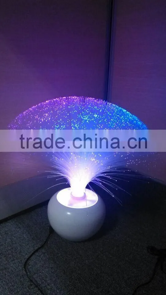 Home an Garden LED color changing table optical fiber lamp with CE and ROHS with plastic base