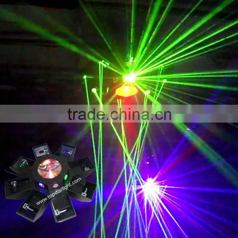 Combined led&laser octopus/green laser light