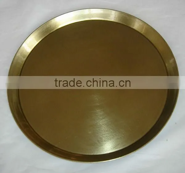 Round Plastic Plate with Foil Finish wholesale