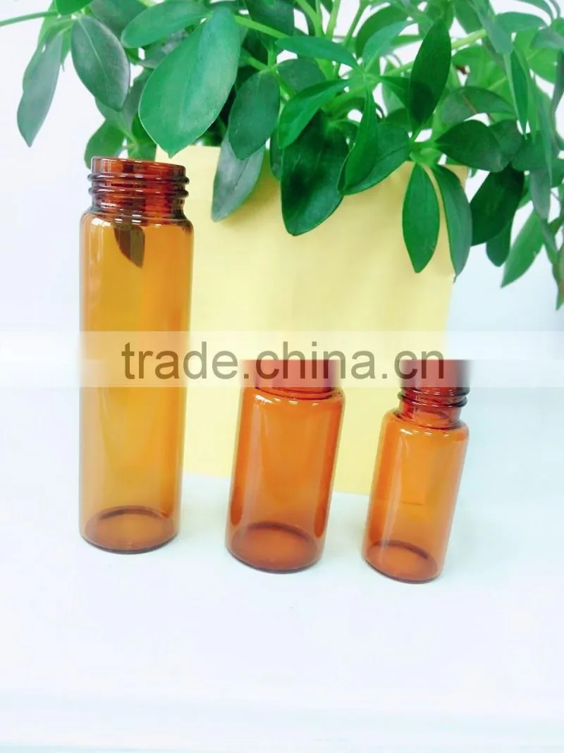 10ml/20ml/30ml amber glass vial with black cap